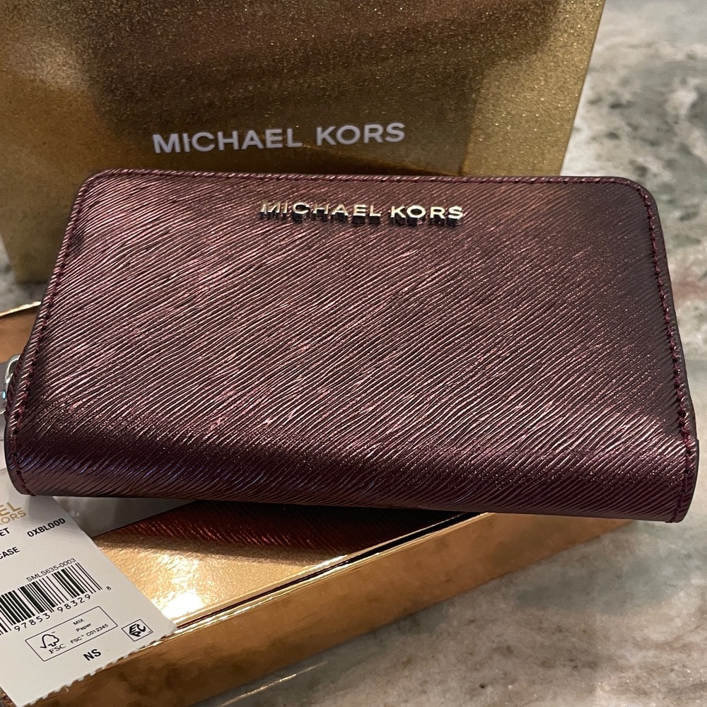 Michael Kors Card Case Zip Wallet